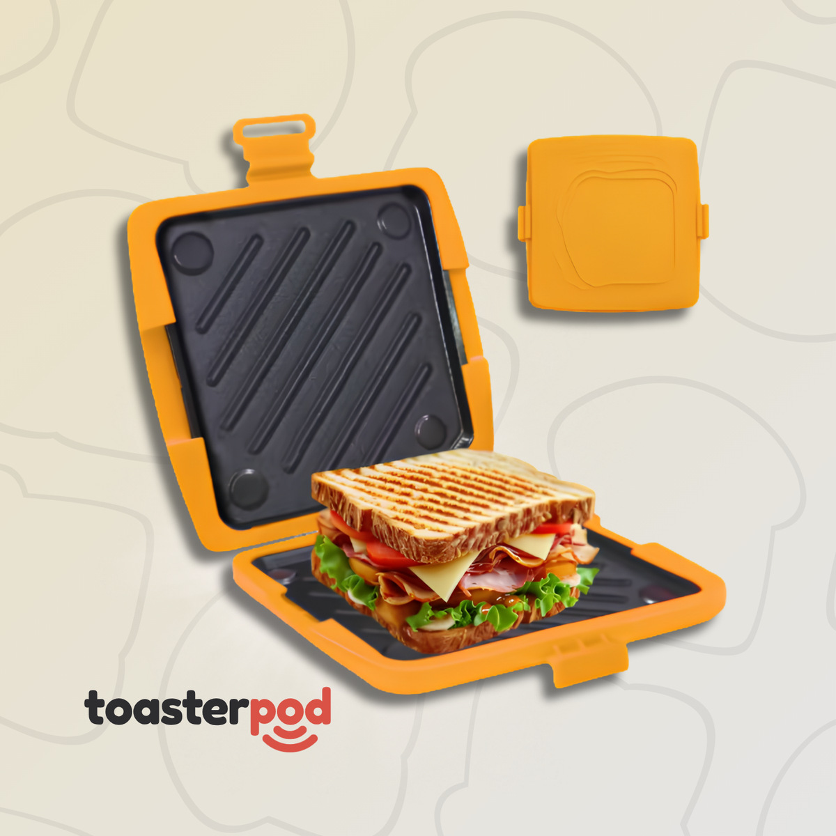 toasterpod Microwave Toastie Maker - Yellow